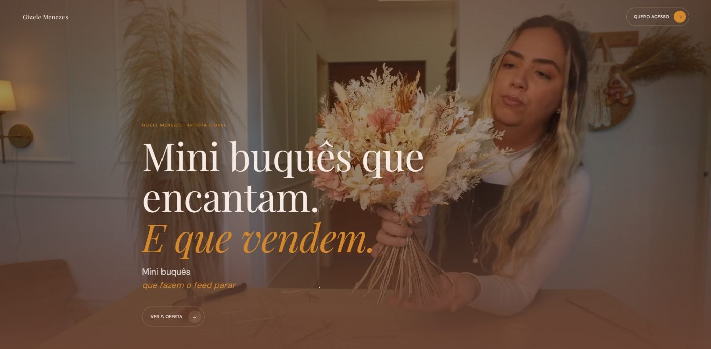 Site Gizele Menezes (artista floral)